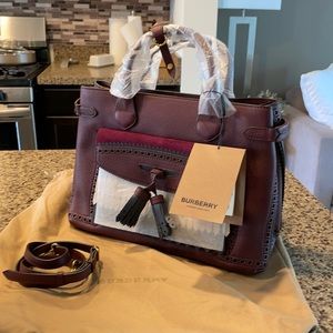 Burberry Broguning Medium Banner Handbag